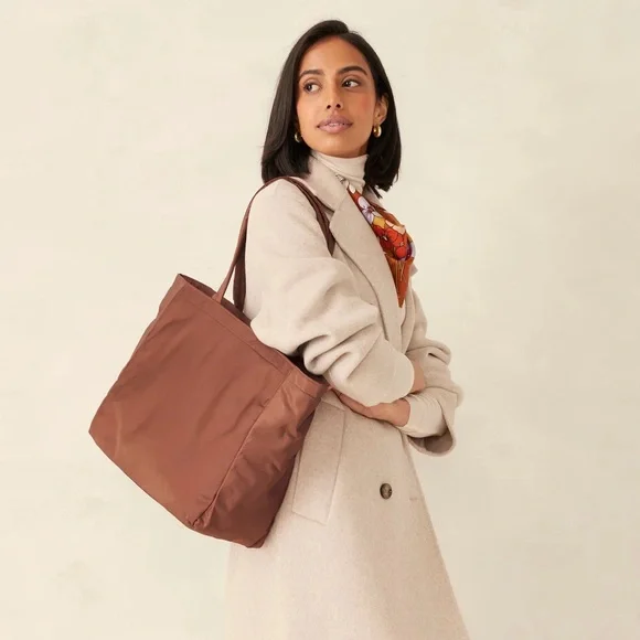 Hathaway Tote Bag in Cinnamon Brown NWT - Picture 4 of 9